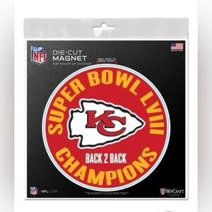 NEW - Wincraft KANSAS CITY CHIEFS SUPER BOWL LVIII CHAMPS MAGNET